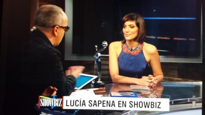 Lucía Sapena estuvo invitada al programa Showbiz de CNN